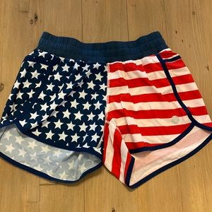 Harper Knit size M American flag shorts